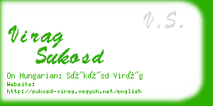 virag sukosd business card